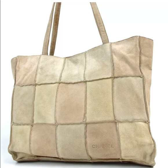 CHANEL Handbags - Authentic CHANEL Patchwork embossing Bag suede